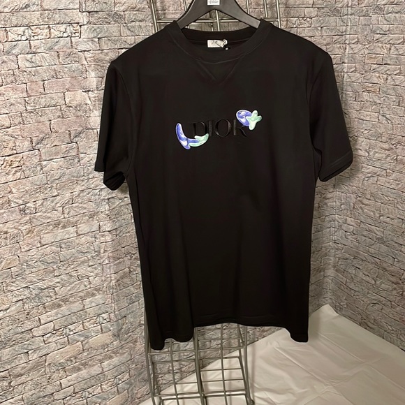 Dior Other - 🔥🔥 Authentic Dior x Kenny Scharf 'Ghost Logo' Black Tee NWT Size: Large🔥🔥🔥